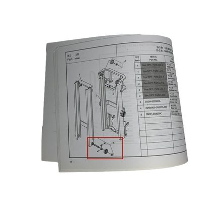 Forklift rulmanı Mast rulmanı 3M3H-302000C CPC D 20-35 için kompleks rulman assy
