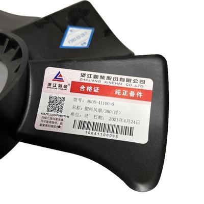 490B-41100 Forklift Parçaları Radyatör Fan Blade 490/495/498/4D30G31 için Siyah Plastik