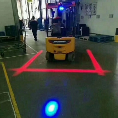 Endüstriyel Kırmızı Bölge Uyarı Alanı Işıkları 10-80v Forkliftler Yılı 2007 LED Uyarı