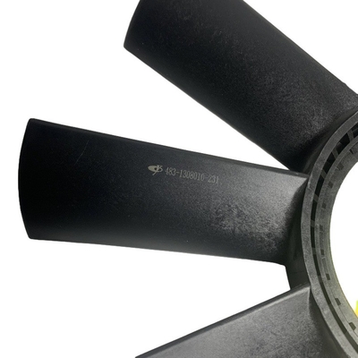 YUCHAI Forklift Parçaları 483-1308010 Siyah Plastik 2,6 kg ağırlığında Radyatör Fan Blade