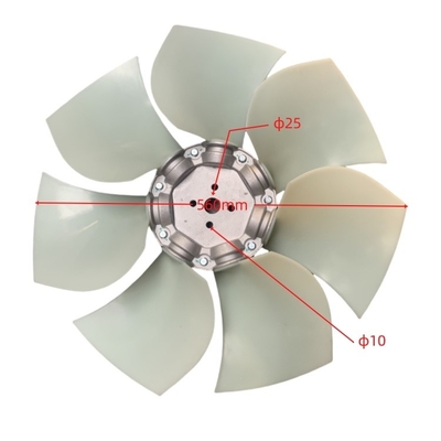 Çelik plastik radyatör fan bıçağı H5T01-00501 QSF3.8 QSB4.5 çatal kaldırıcı bileşenleri için