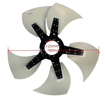 Weichai WP10 tekerlekli yükleyici için garantili plastik radyatör fan bıçağı 612630061212