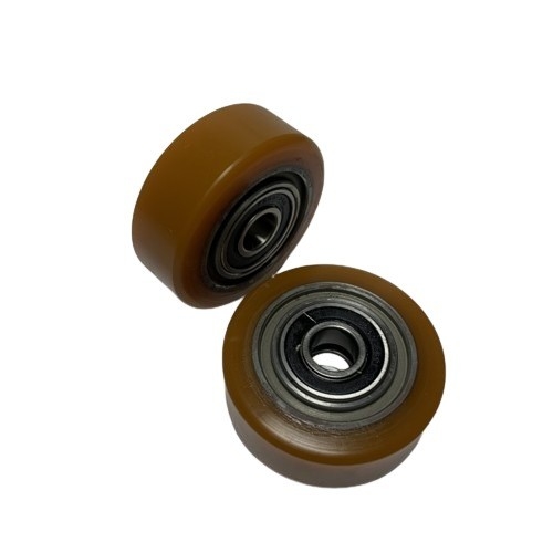 6203 Gıda ve içecek dükkanlarındaki el pallet kamyonu için bantlı Linde Denge Çarkı 80*30 mm